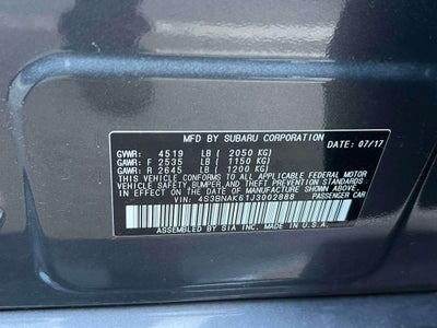 2018 Subaru Legacy 2.5i Limited