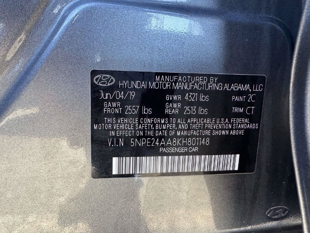 2019 Hyundai SONATA ECO